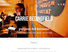 Tablet Screenshot of carriebedingfield.com